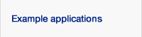 Example applications
