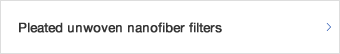 Pleated unwoven nanofiber filters