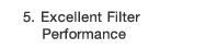 5. Excellent Filter Performance